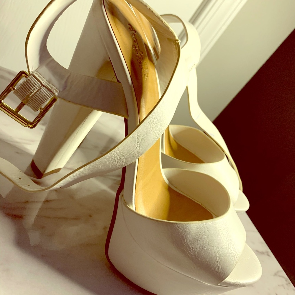 White Platform Heels